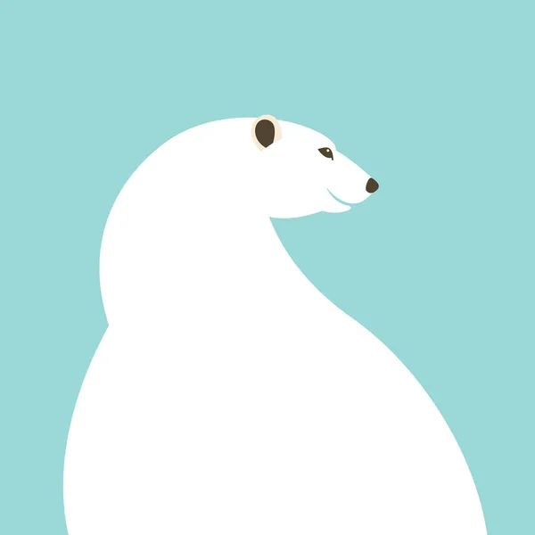 Polar bear vector illustratie stijl Flat — Stockvector