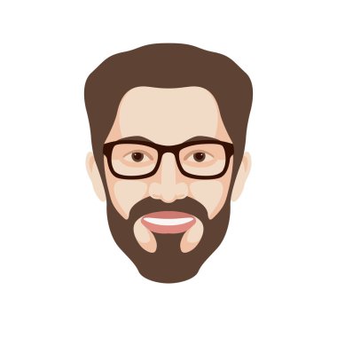 Erkekler yüzey vektör çizim stili düz