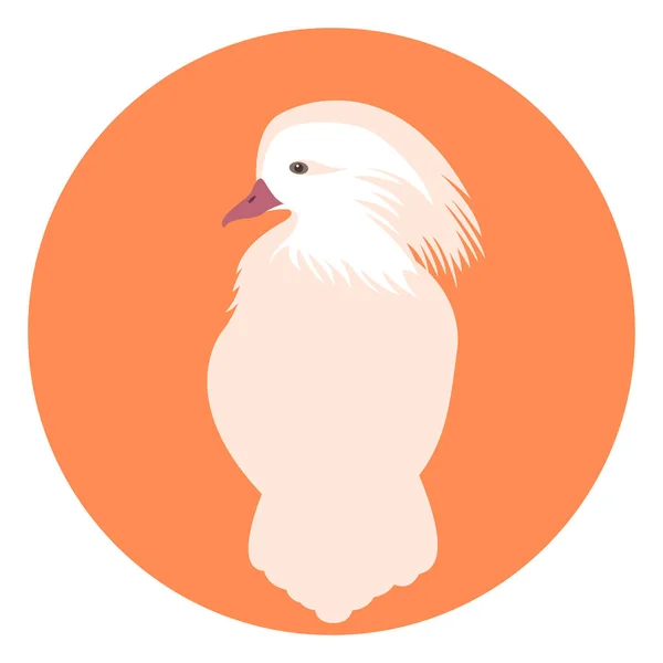 Πάπια μανταρίνι πουλί στυλ εικονογράφηση διάνυσμα επίπεδης — Διανυσματικό Αρχείο