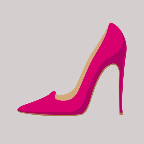 Dames chaussures vectoriel illustration style Set plat — Image vectorielle