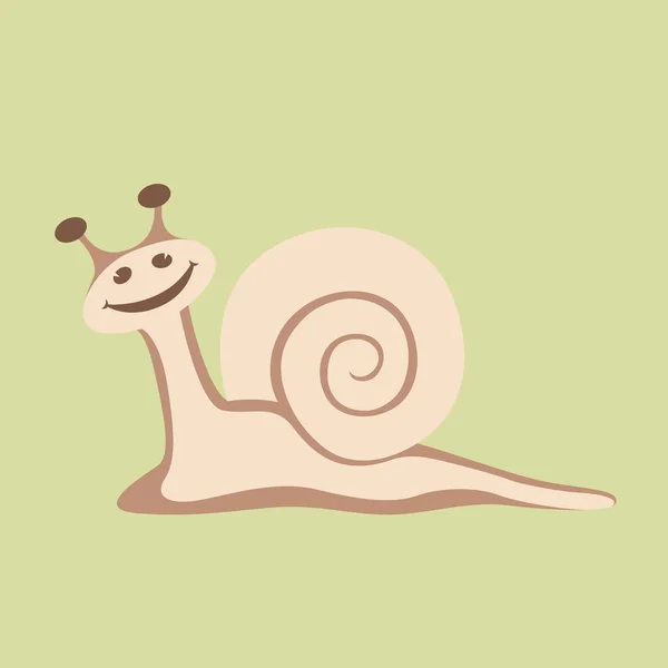 Caracol dibujos animados vector ilustración estilo plano — Archivo Imágenes Vectoriales