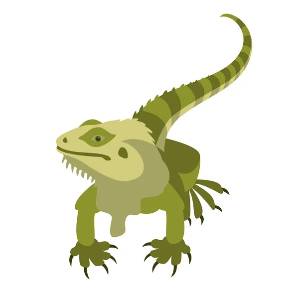 Lagarto vector ilustración estilo frente plano — Vector de stock