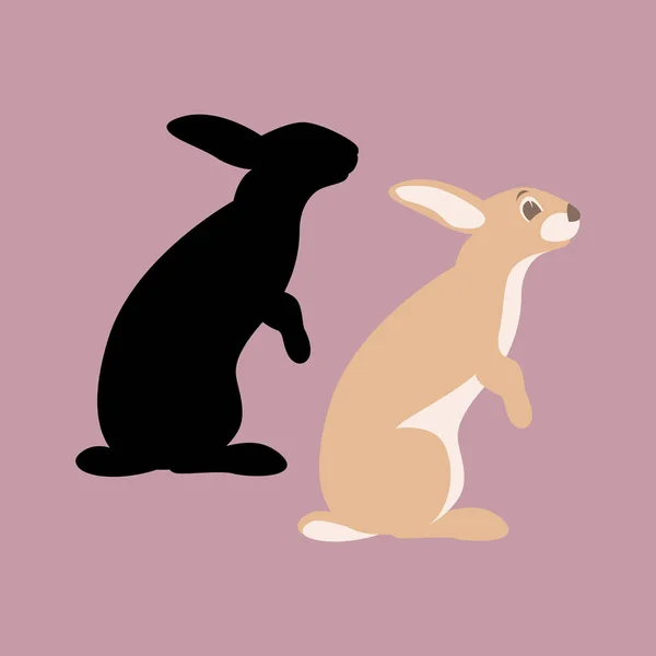 Кроличьи векторные иллюстрации — стоковый вектор