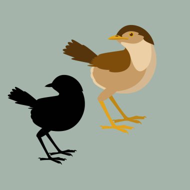 sinekkapan vektör illüstrasyon siluet düz stil profili 