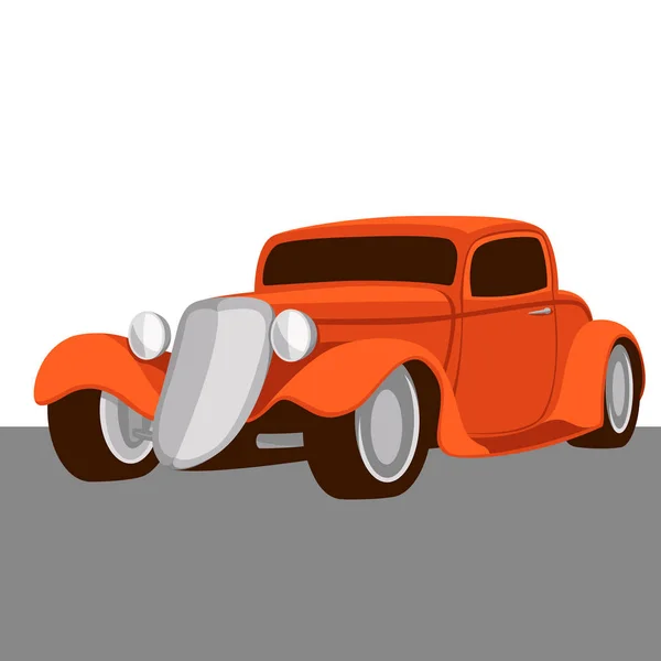 Classique vintage camion vectoriel illustration style plat — Image vectorielle