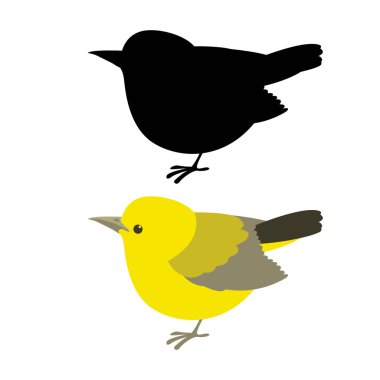 ötleğen vektör çizim düz stil siyah siluet