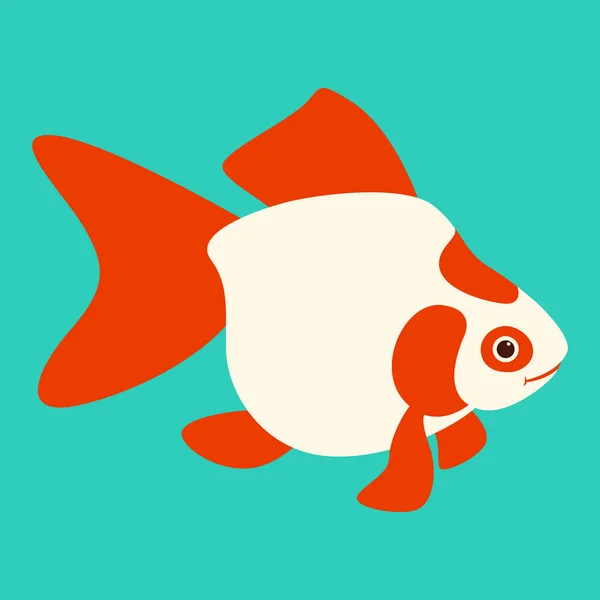 Aquarium poisson vecteur illustration plat style profil — Image vectorielle