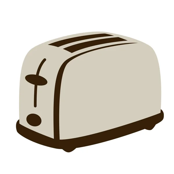 Toaster ,vector illustration, flat style,front — Stock vektor