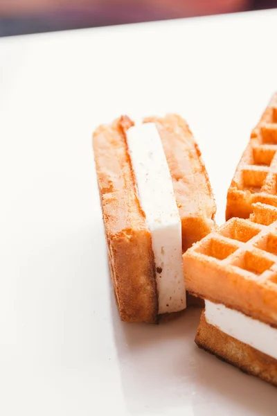 taze gözleme Viyana bulanık arka plan üzerinde