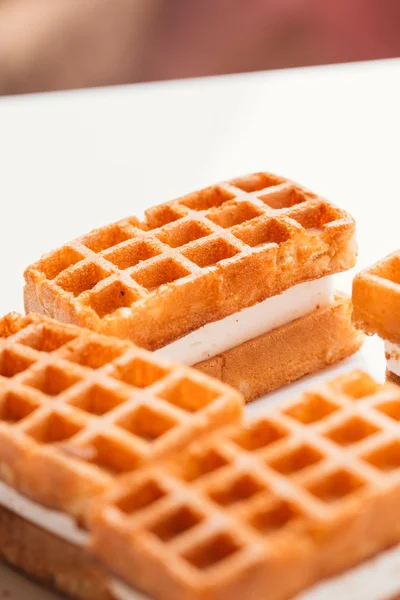 taze gözleme Viyana bulanık arka plan üzerinde