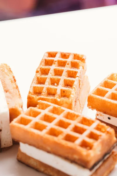 taze gözleme Viyana bulanık arka plan üzerinde