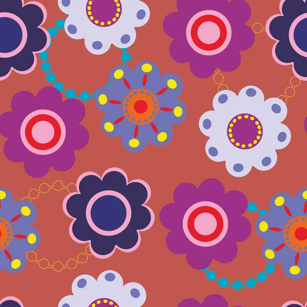 Seamless vector floral pattern — Stock Vector