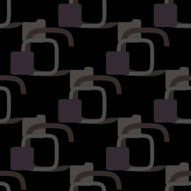 Siyah arkaplanda geometrik desen