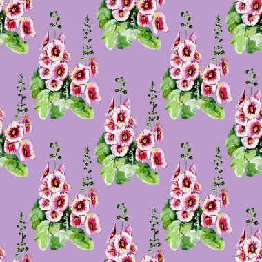 Suluboya Güllü sorunsuz arka plan.