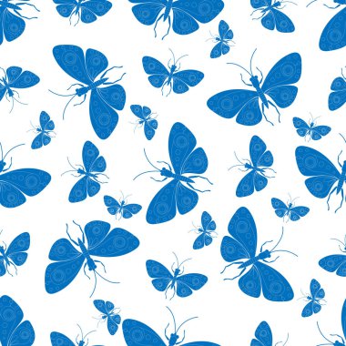 Kelebekler ile dekoratif arka plan