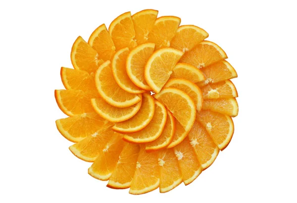 Mooie sinaasappelplakjes — Stockfoto