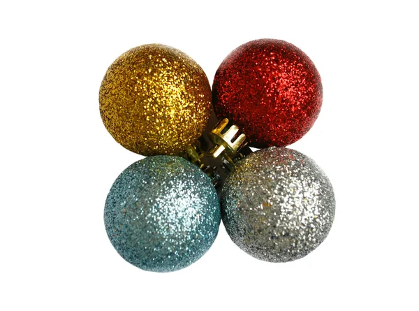 Bolas de Navidad multicolores — Foto de Stock