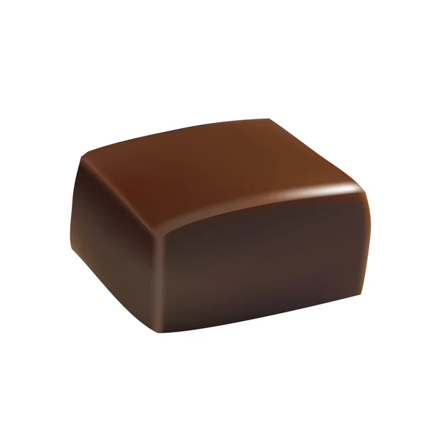 Caramelos de chocolate y caramelo — Vector de stock