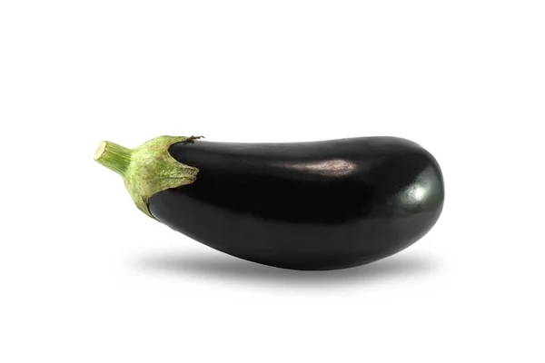 Eggplant or aubergine vegetable isolated on white background cut — Stock Photo, Image