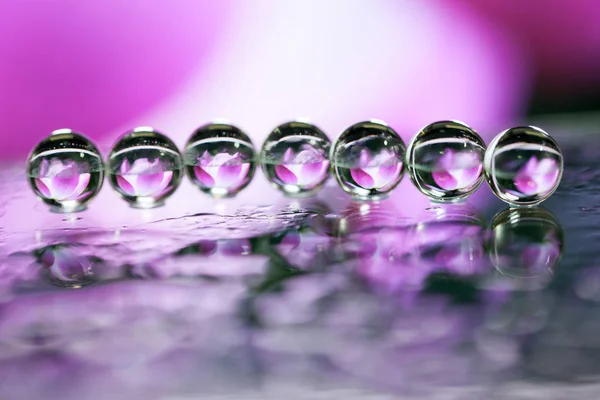 Soyut yağlı boya fırça, çiy damlacıkları gr bıçak yakından