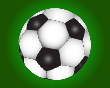 yeşil zemin üzerine futbol