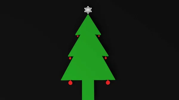 Noel ağacı stüdyo — Stok fotoğraf