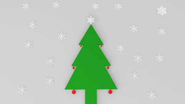 Christmas tree studio — Stock Photo, Image