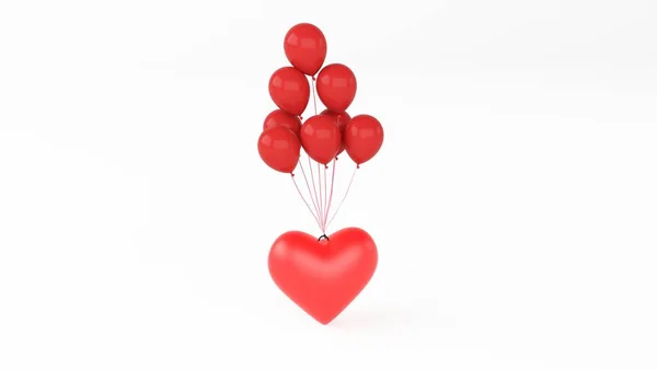 Ballon 심장 — 스톡 사진