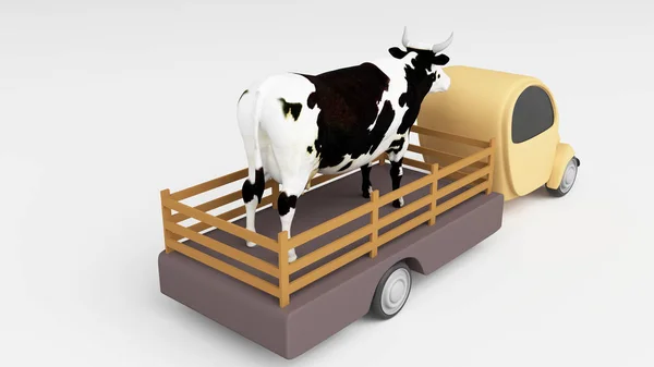 Camião de vacas — Fotografia de Stock