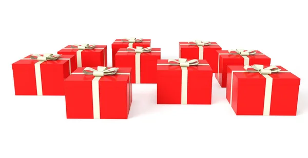 Renderizar Muchas Cajas Regalo —  Fotos de Stock