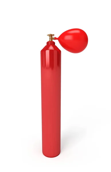 Helium Ballon Helium Cylinder Stock Photo