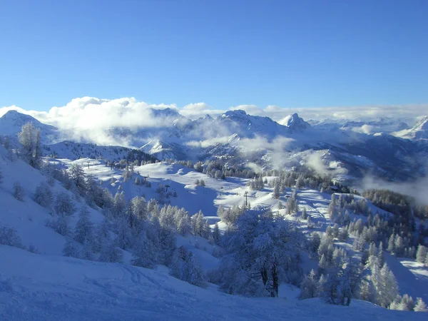 Sauze d'Oulx landskap vinter 3 — Stockfoto