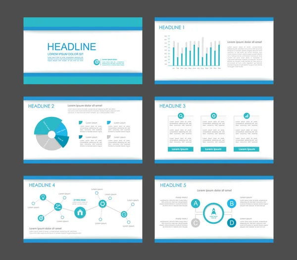 Infographic elements for presentation templates. — Stock Vector