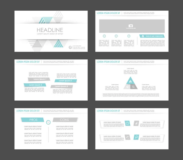 Infographic elementen voor presentatie templates. — Stockvector