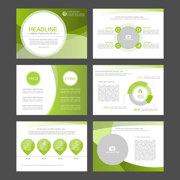 Elementos infográficos para modelos de apresentação . — Vetor de Stock