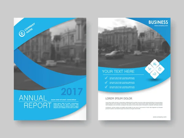Yıllık rapor tasarımı kapak — Stok Vektör