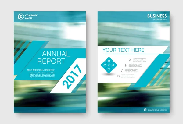 Yıllık rapor tasarımı kapak — Stok Vektör