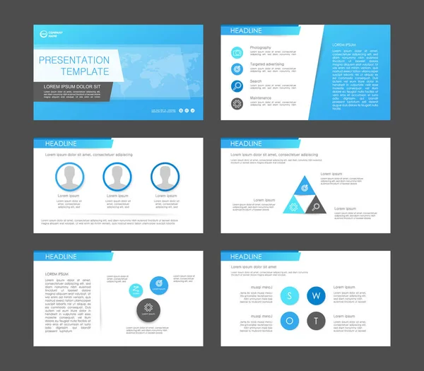 Infographic elementen voor presentatie templates. — Stockvector