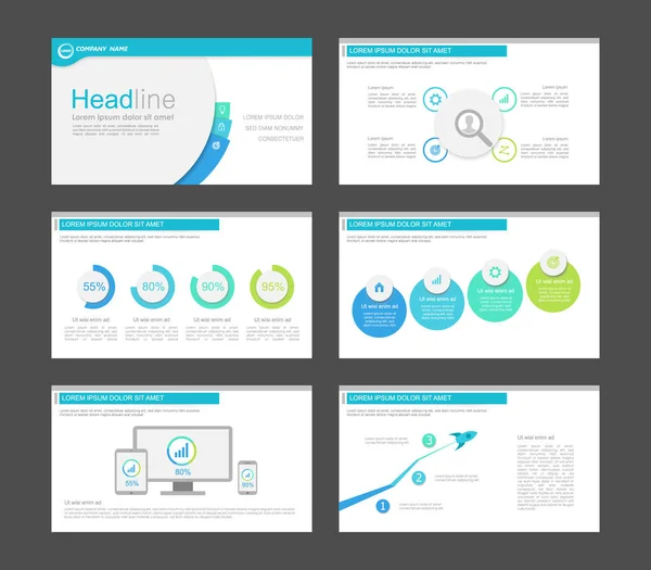 Infographic elementen voor presentatie templates. — Stockvector