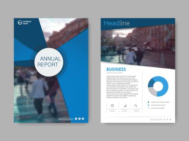 Yıllık rapor tasarımı kapak, şablon broşürler vektör