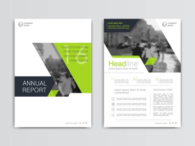 Yıllık rapor tasarımı kapak, şablon broşürler vektör