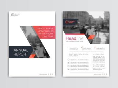 Yıllık rapor tasarımı kapak, şablon broşürler vektör