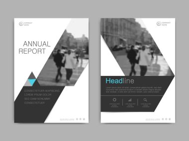 Yıllık rapor tasarımı kapak, şablon broşürler vektör