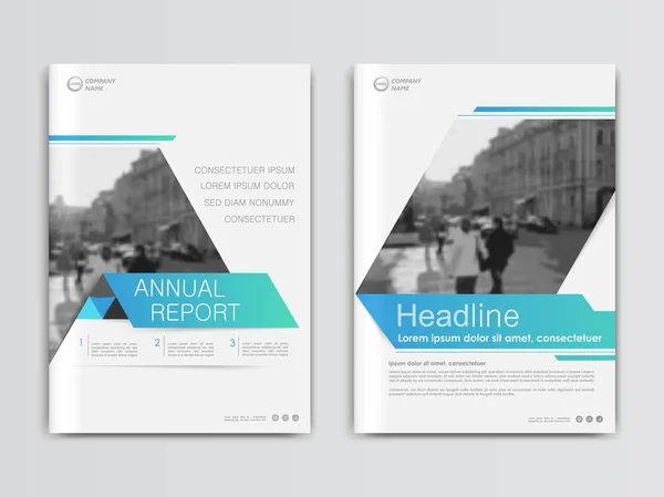 Yıllık rapor tasarımı kapak, şablon broşürler vektör — Stok Vektör