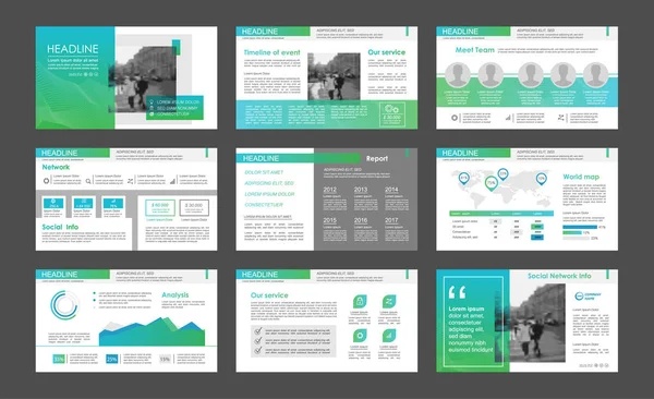 Elementi infografici per modelli di presentazione . — Vettoriale Stock