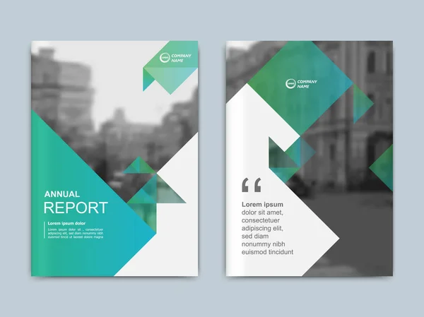 Projeto de capa relatório anual, folheto, apresentação, brochura . — Vetor de Stock