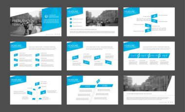 Infographic öğeleri için sunu şablonları.