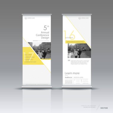 Dikey banner şablon tasarımı