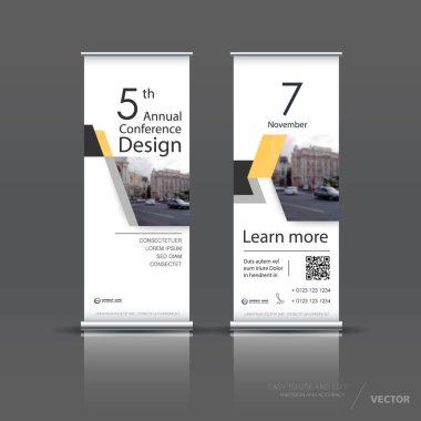 Dikey banner şablon tasarımı