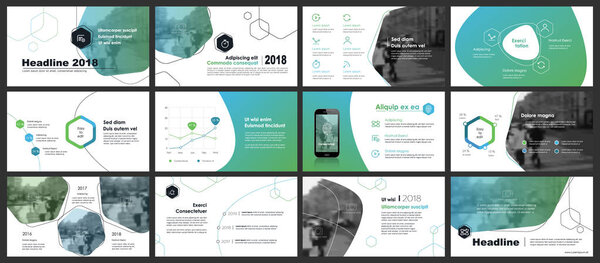 Elements for infographics and presentation templates.